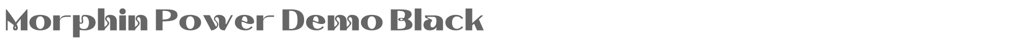 Sample characters Morphin Power Font
